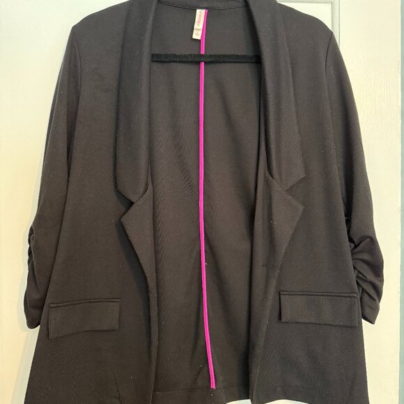 Xhilaration Women's Blazer, Black - Picture 1 of 5